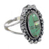 Silver Southwest Turquoise Opal Inlay Ring Size 5-1/2 QX85922