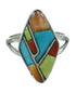 Silver And Multicolor Whiterock Ring