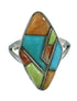 Whiterock Silver Multicolor Ring