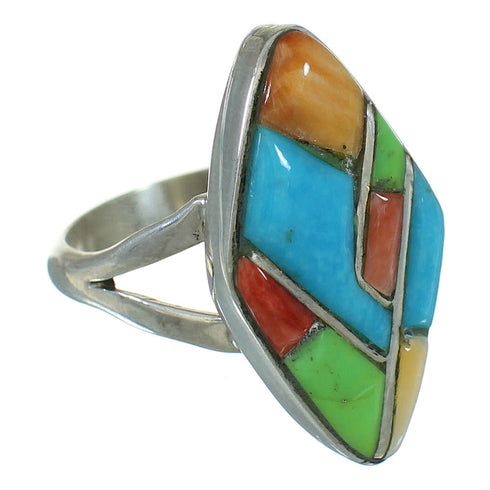 Whiterock Silver Multicolor Ring