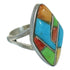 Whiterock Silver Multicolor Ring