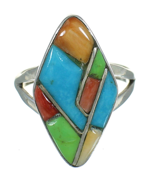 Whiterock Silver Multicolor Ring