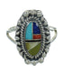 Multicolor And Silver Southwestern Ring Size 5 YX84226