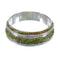 Southwestern Turquoise Authentic Sterling Silver Ring Size 5-1/2 AX86693