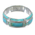 Sterling Silver Southwest Opal And Turquoise Inlay Jewelry Ring Size 6-1/4 AX87024