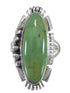 Turquoise Southwestern Genuine Sterling Silver Ring Size 4-3/4 QX86739