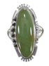 Silver Southwestern Turquoise Ring Size 6 QX86772