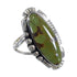 Genuine Sterling Silver Southwest Turquoise Ring Size 5-3/4 QX86789