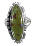 Genuine Sterling Silver Southwest Turquoise Ring Size 5-3/4 QX86789