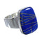 Lapis Inlay Sterling Silver Ring Size 4-3/4 AX92344