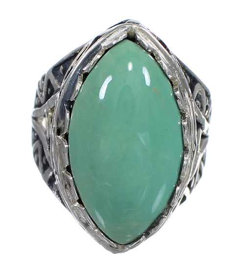 Authentic Sterling Silver Turquoise Ring Size 7-1/4 RX92902