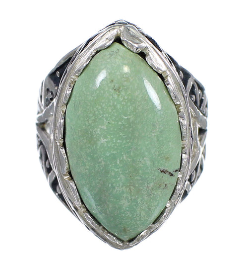 Southwestern Jewelry Turquoise Sterling Silver Ring Size 6-1/2 RX92941