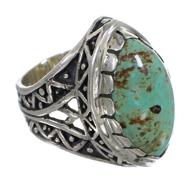 Sterling Silver Turquoise Southwestern Jewelry Ring Size 6-3/4 RX92960