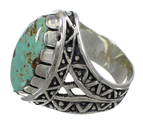 Sterling Silver Turquoise Southwestern Jewelry Ring Size 6-3/4 RX92960
