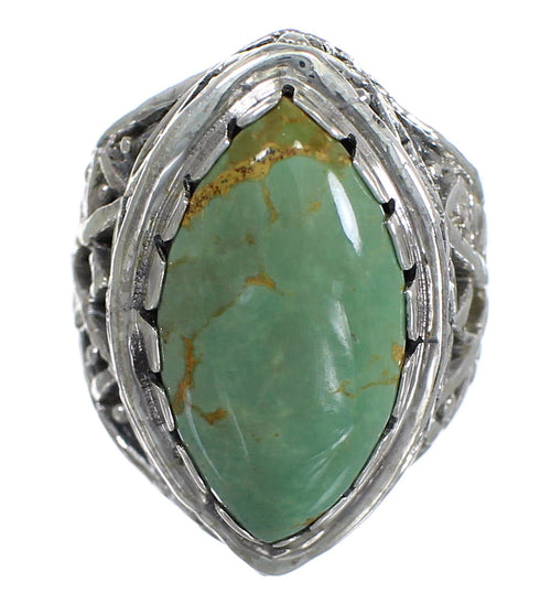 Turquoise And Sterling Silver Southwest Jewelry Ring Size 6-1/4 RX92972