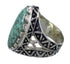 Southwestern Jewelry Turquoise And Sterling Silver Ring Size 4-3/4 RX92986