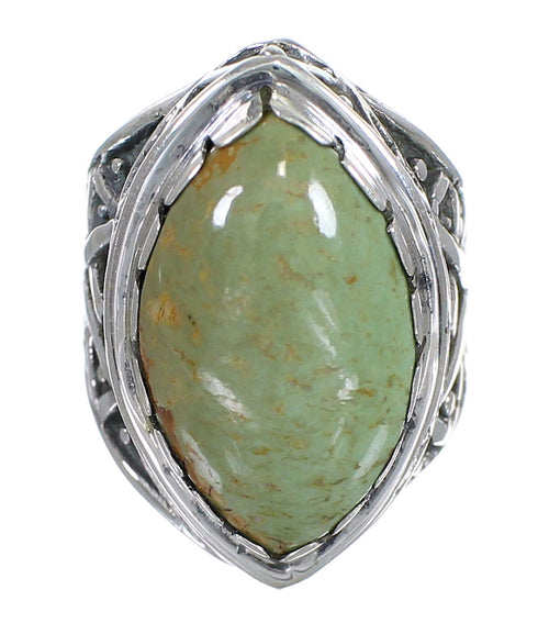 Sterling Silver Southwest Turquoise Ring Size 4-3/4 RX93032
