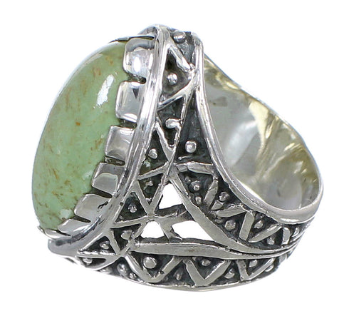 Sterling Silver Southwest Turquoise Ring Size 4-3/4 RX93032