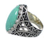 Southwestern Jewelry Authentic Sterling Silver Turquoise Ring Size 6-3/4 RX93063