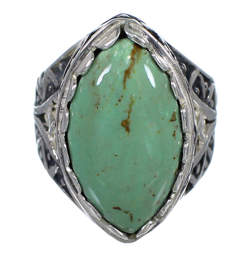 Sterling Silver And Turquoise Southwest Jewelry Ring Size 8 RX93182