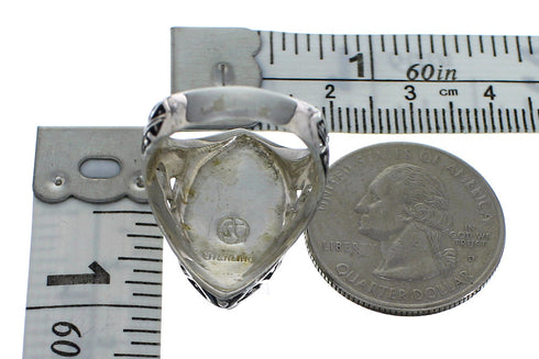 Turquoise Sterling Silver Jewelry Ring Size 4-3/4 RX93185