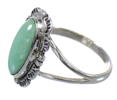 Southwest Sterling Silver Turquoise Jewelry Ring Size 6-1/2 FX92982