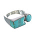 Silver Jewelry Southwest Turquoise Ring Size 7-1/2 AX91818