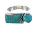 Turquoise Sterling Silver Ring Size 6 AX90655