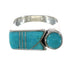 Turquoise Southwest Genuine Sterling Silver Jewelry Ring Size 5-1/2 AX90800