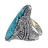 Southwest Sterling Silver Turquoise Ring Size 7-3/4 FX93070