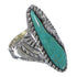 Authentic Sterling Silver Turquoise Jewelry Ring Size 7-3/4 FX93280