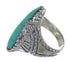 Authentic Sterling Silver Turquoise Jewelry Ring Size 7-3/4 FX93280
