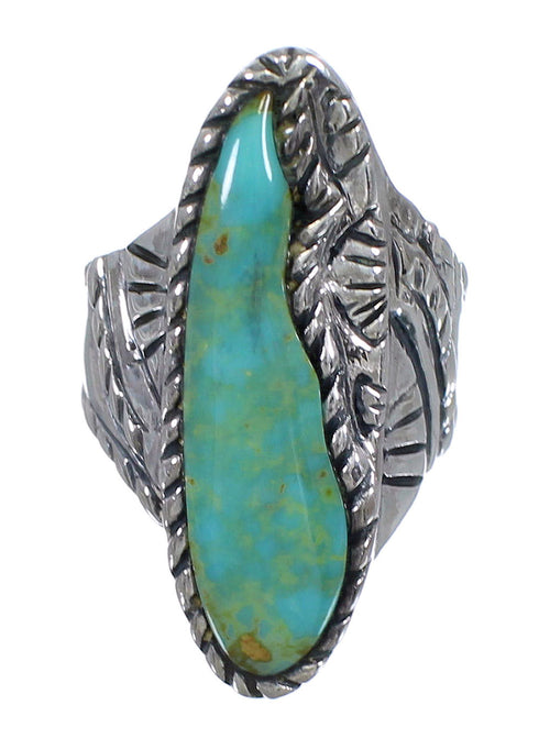 Sterling Silver Turquoise Jewelry Ring Size 6-1/2 FX93284