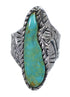 Sterling Silver Turquoise Jewelry Ring Size 6-1/2 FX93284