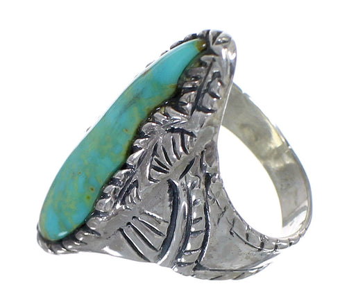 Sterling Silver Turquoise Jewelry Ring Size 6-1/2 FX93284