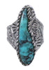 Sterling Silver Turquoise Southwest Ring Size 6-3/4 FX93307