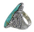 Sterling Silver Turquoise Jewelry Ring Size 8 FX93327
