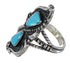 Southwest Sterling Silver Turquoise Ring Size 8-1/2 FX93387