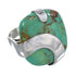 Authentic Sterling Silver Southwest Turquoise Jewelry Ring Size 4-1/2 RX88594