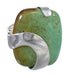 Genuine Sterling Silver And Turquoise Jewelry Ring Size 7-1/4 RX88603