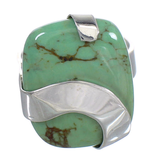 Turquoise Sterling Silver Southwest Jewelry Ring Size 6-1/2 RX88610
