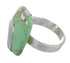 Genuine Sterling Silver Turquoise Jewelry Ring Size 7-1/4 RX88618