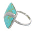 Authentic Sterling Silver Turquoise Jewelry Ring Size 6-1/2 RX88654
