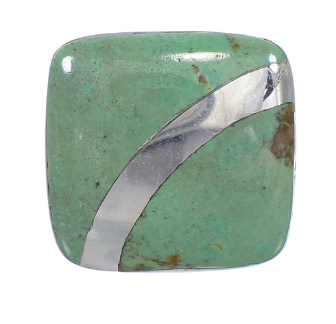 Authentic Sterling Silver Southwest Turquoise Ring Size 4-3/4 RX88673