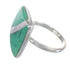 Southwest Turquoise Sterling Silver Ring Size 7-1/2 RX88678