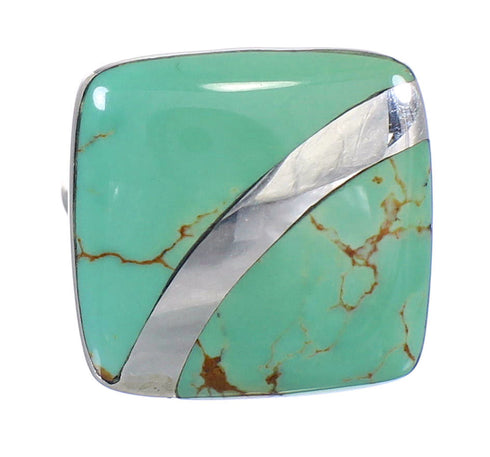 Turquoise Sterling Silver Southwest Jewelry Ring Size 5-1/4 RX88681