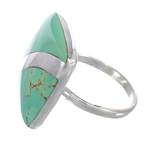 Turquoise Sterling Silver Southwest Jewelry Ring Size 5-1/4 RX88681