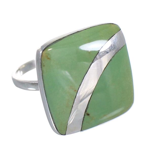 Turquoise Genuine Sterling Silver Southwest Ring Size 6-1/4 RX88693