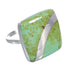 Turquoise And Sterling Silver Southwest Jewelry Ring Size 4-1/2 RX88709