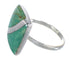 Southwest Turquoise Genuine Sterling Silver Ring Size 8-1/2 RX88723